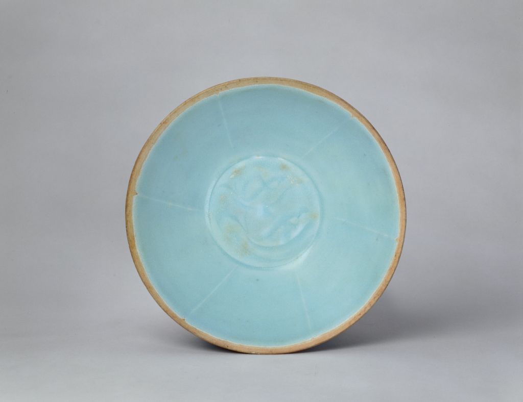 图片[2]-Jingdezhen Kiln Green and White Glazed Pisces Bowl-China Archive